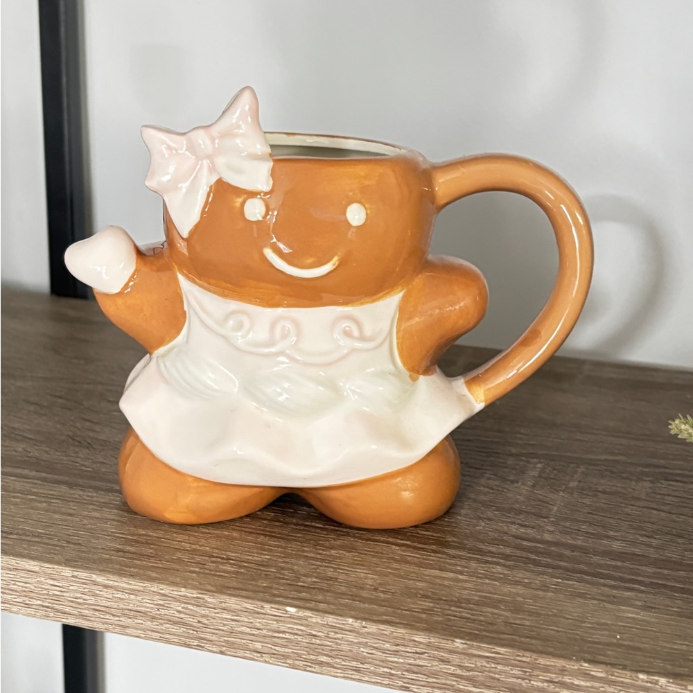 Cute Gingerbread Mug with Bow